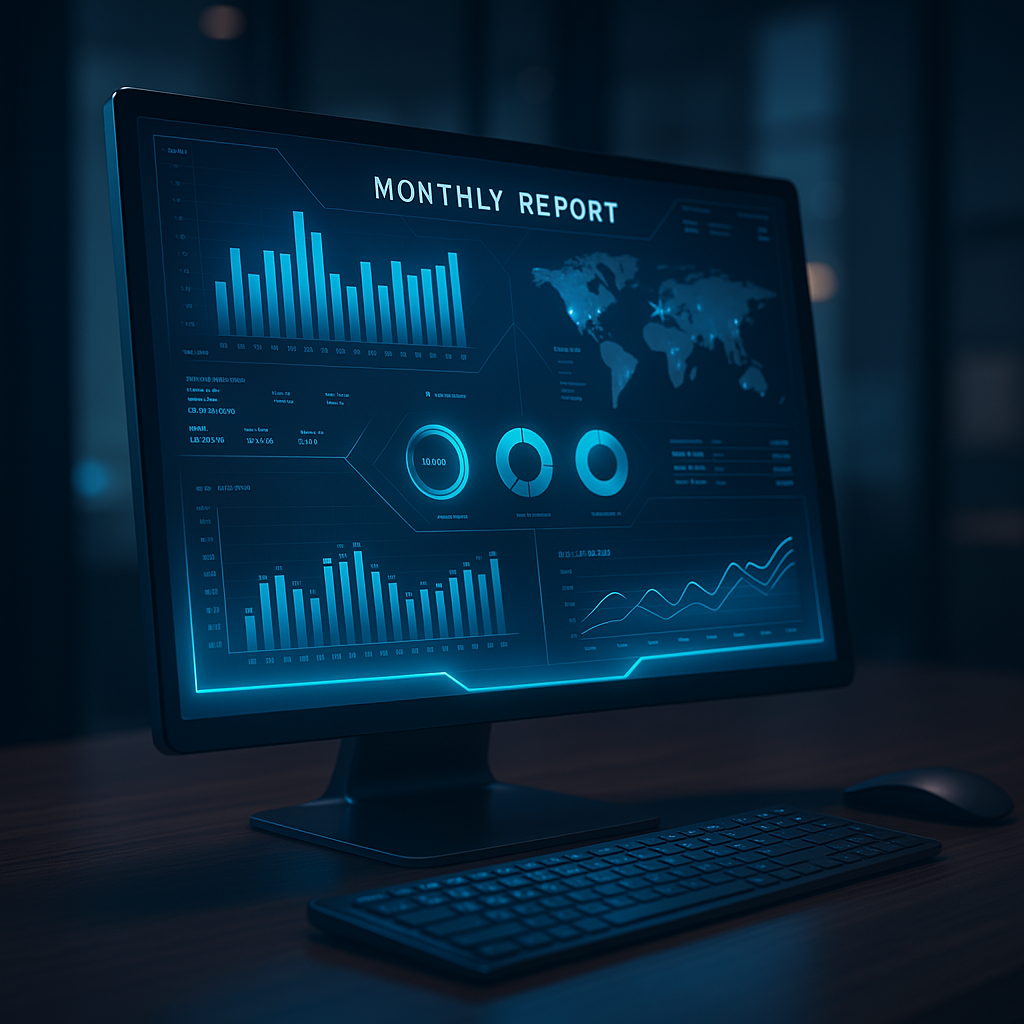 automated data reporting dashboard in progress