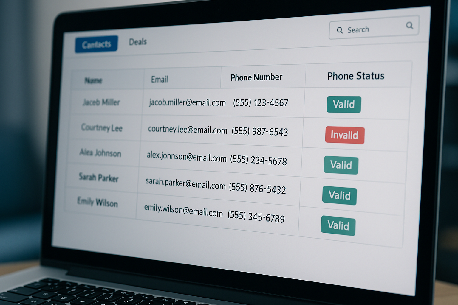 CRM with third party integrated data being automatically ingested on phone status